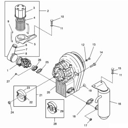 Wacker rammers bs filter cover latch 0014670