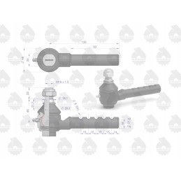 Ball and insert joint with nut 46635680 50635