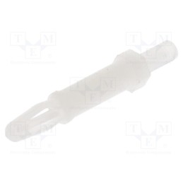 10 pcs x DREMEC - 8G505V41163 - PCB distance, polyamide 66, L: 14.3mm, screwed rod,snap fastener