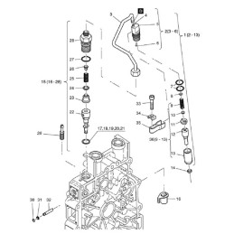 Hatz 1b20 1b30 injection pump o ring 50489200