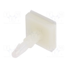 10 pcs x DREMEC - 8GB07V41020 - PCB distance, polyamide, L: 9.5mm, self-adhesive,snap fastener