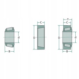 Stub pin bearing case m84548 m84510