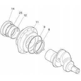 Hatz 1d41 1d42 1d50 bushing cover holder 0413630