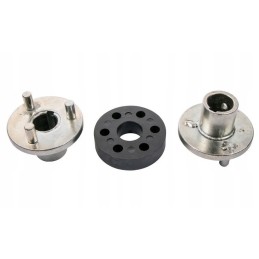 Universal metal-rubber clutch for a 25mm shaft