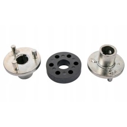 Coupling with a 25mm shaft, metal and rubber, universal