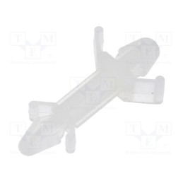 10 pcs x KSS WIRING - CS-0813 - PCB distance, polyamide, L: 12.7mm, snap fastener, natural