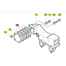 Hatz 2g40 air filter gasket set 01285600