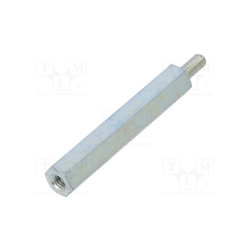 10 pcs x DREMEC - 222X30 - Screwed spacer sleeve, 30mm, Int.thread: M2,5, Ext.thread: M2,5
