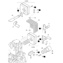 Hatz 1d80 1d81 1d90 muffler screw 50404000