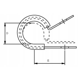 Smsl30 band with rubber insert, diameter 30 mm