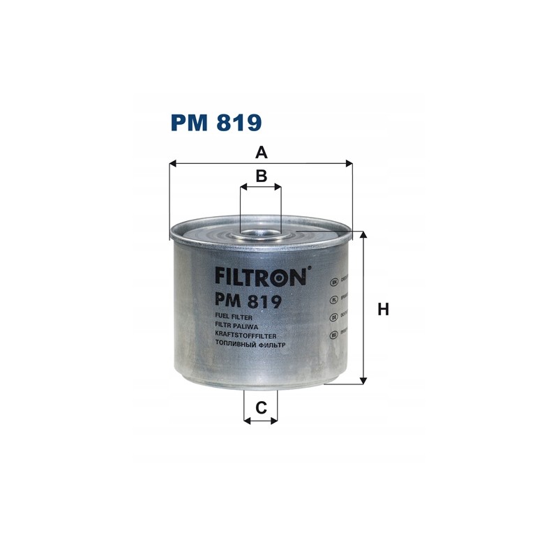 Fuel filter filtron pm 819