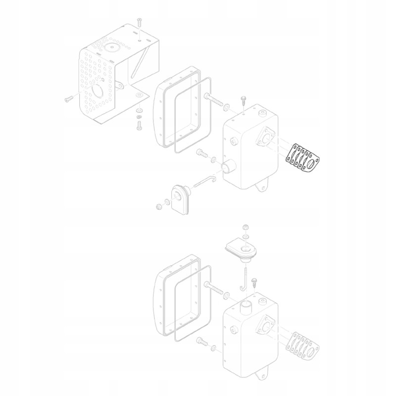 Hatz 01732701 set of muffler gaskets 1b40 1b50