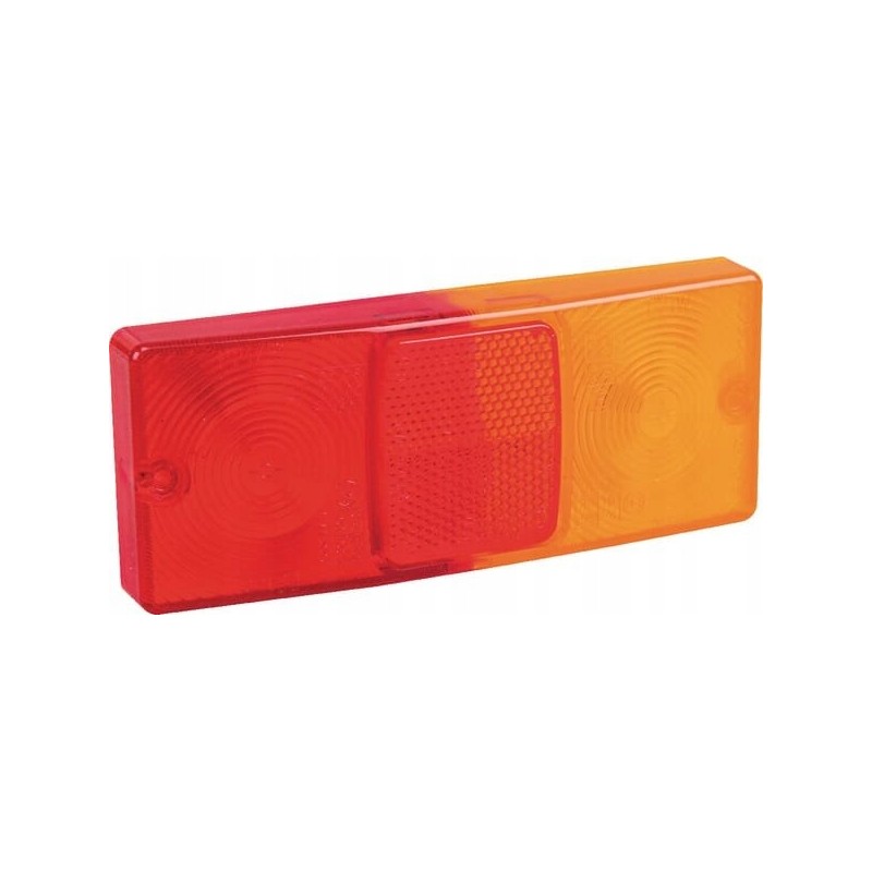 Red orange rectangular lamp shade 160x