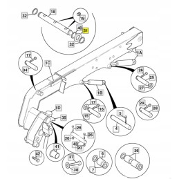 Washer 1 4 mm spacer jcb loader