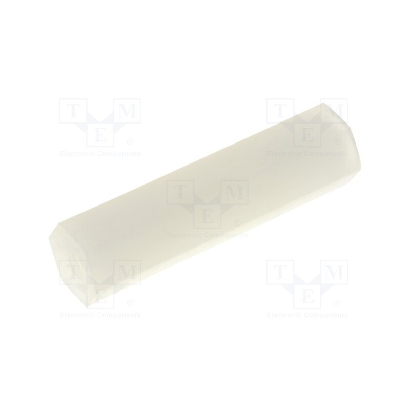 10 pcs x FIX&FASTEN - FIX-HP2-18 - Screwed spacer sleeve, hexagonal, polyamide, M2, L: 18mm