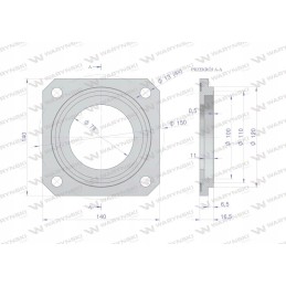 The bearing cover is a thick motogeneric disc