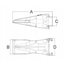 Volvo tooth for Syl type excavator bucket