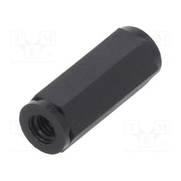 10 pcs x DREMEC - 185X16 - Screwed spacer sleeve, hexagonal, polyamide, M3, L: 16mm, black