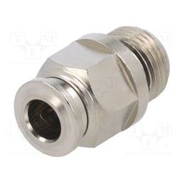 1 pcs x AIGNEP-57020 6-M12X1 - Push-in fitting, straight, -0.99÷20bar, nickel plated brass