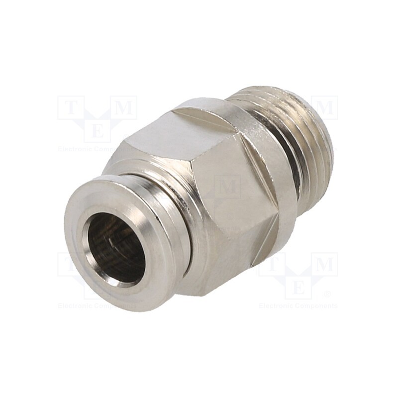 1 pcs x AIGNEP-57020 6-M12X1 - Push-in fitting, straight, -0.99÷20bar, nickel plated brass