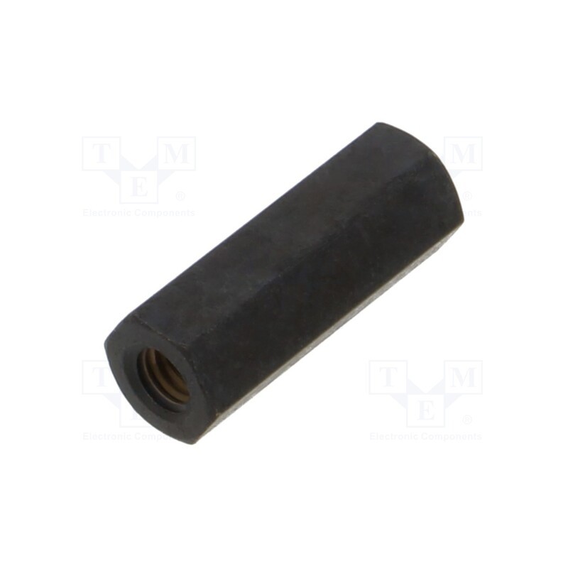 10 pcs x DREMEC - 116X20SW - Screwed spacer sleeve, 20mm, Int.thread: M4, hexagonal, brass