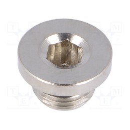 2 pcs x PNEUMAT-407254 - Protection cap, max.150bar, nickel plated brass, Thread: G 1/8'