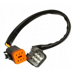 Plug connector for front lamps of JCB backhoe loaders