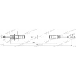 Splitter cable for 1500mm Warynski forks