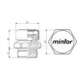 Diaphragm breather TSFA 0g, gear, thread 1 8