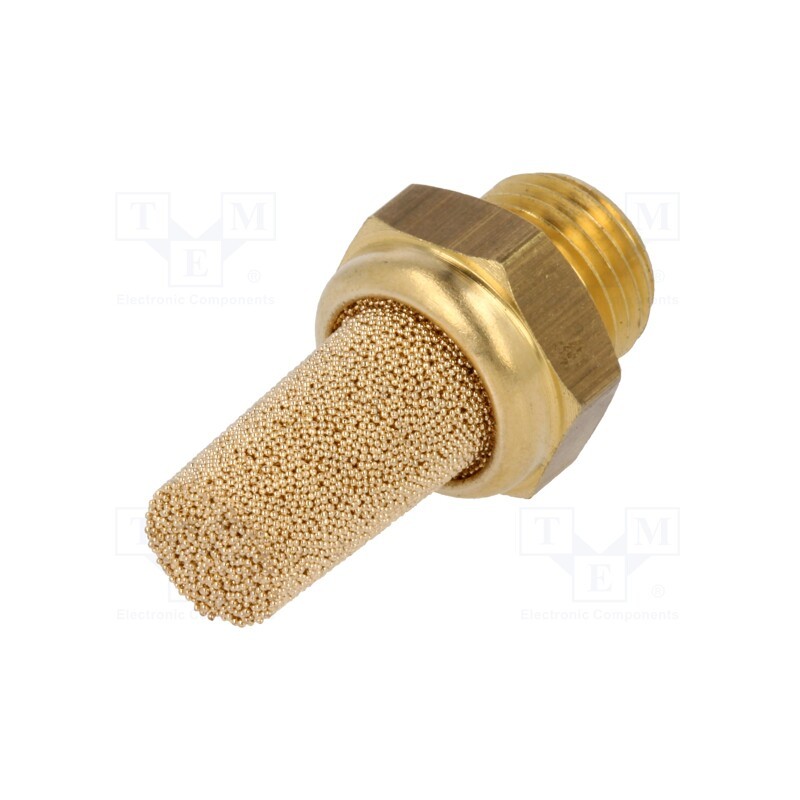 1 pcs x NORGREN HERION-T40C1800 - Sound suppression silencer, max.10bar, Thread: BSP 1/8', outside