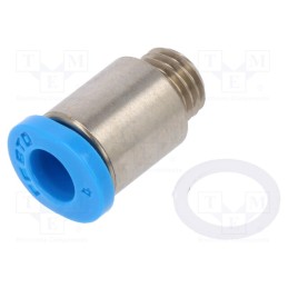 1 pcs x FESTO-153320 - Push-in fitting, threaded,straight, -0.95÷6bar, Thread: M6