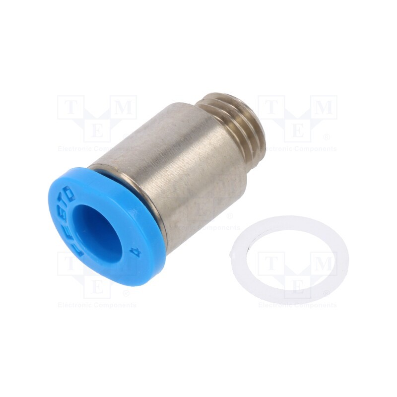 1 pcs x FESTO-153320 - Push-in fitting, threaded,straight, -0.95÷6bar, Thread: M6