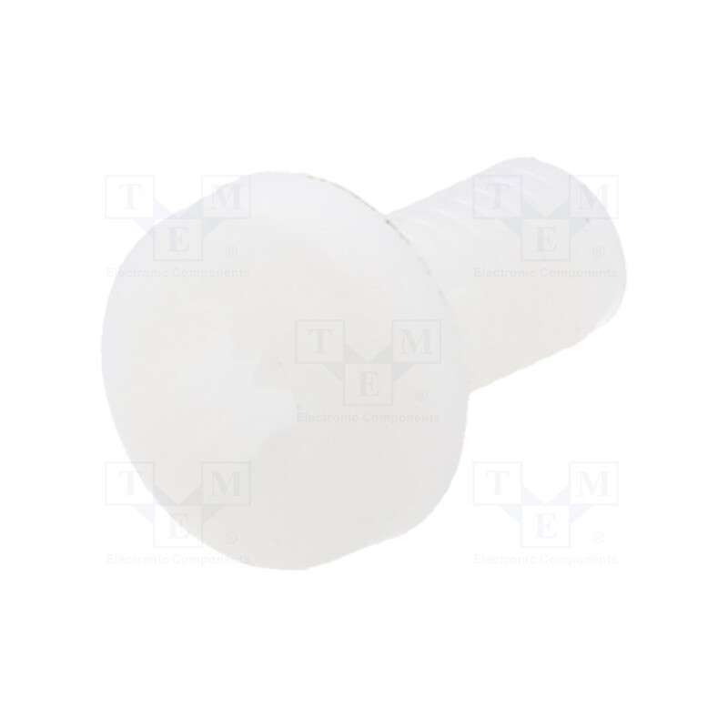 10 pcs x DREMEC - 8G205M3X06 - Screw, M3x6, 0.5, Head: cheese head, Pozidriv, 0,8mm, polyamide