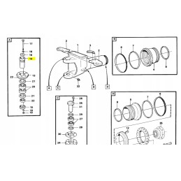 Steering pin for Volvo dump truck