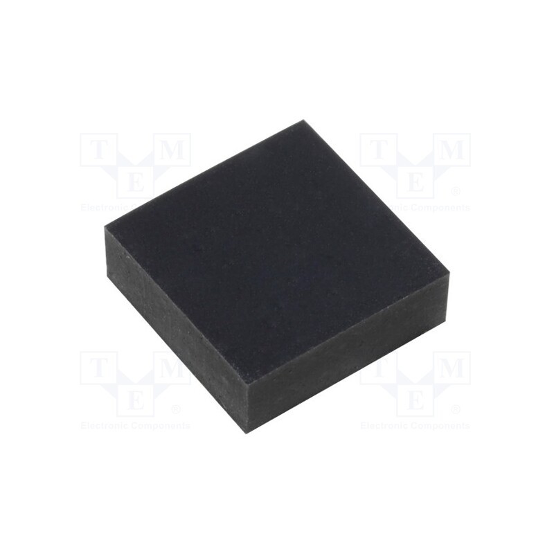 10 pcs x FIX&FASTEN - FIX-SF-101035 - Self-adhesive foot, black, rubber, Y: 10mm, X: 10mm, Z: 3.5mm