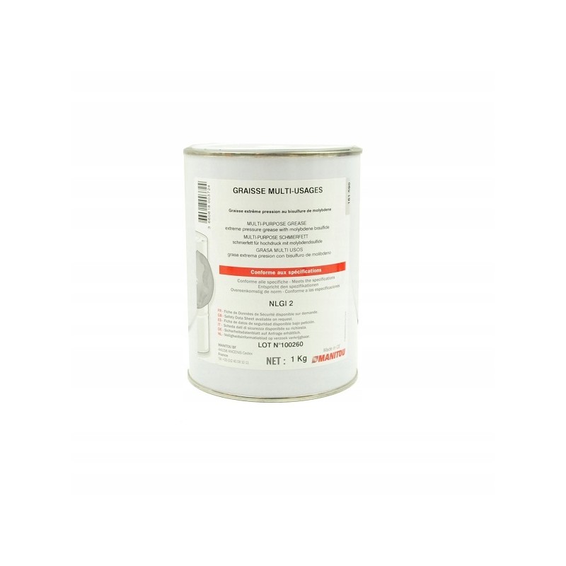 Grease for slides nlgi2 boom 161590 manitou 1kg