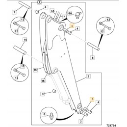 Spacer sleeve jcb mini 8018 and others 829 30974