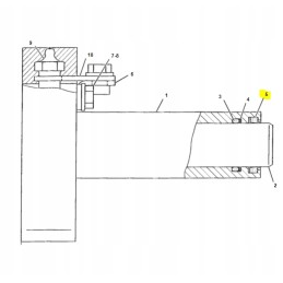 Sealing of the cva caterpillar tensioner for a mini excavator