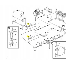 Sealing of volvo l180 ec150 actuator cables