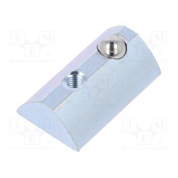 10 pcs x FATH - 96003 - Nut, for profiles, Width of the groove: 8mm, steel, T-slot