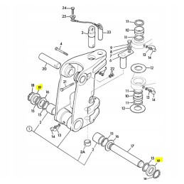 Turned pin washer for JCB backhoe loader