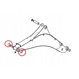 Rear arm bush Komatsu WB93 WB97 37B094B005