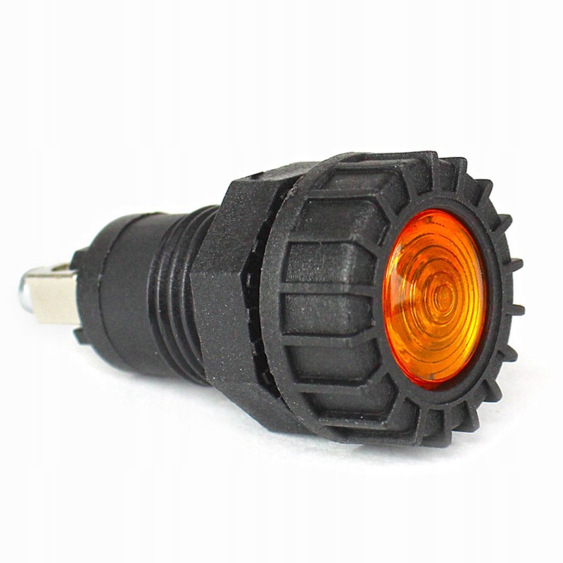 Orange indicator light 12 24v universal cubes