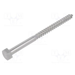 10 pcs x BOSSARD - 3059903 - Screw, for wood, 10x150, Head: hexagonal, none, 17mm, DIN 571
