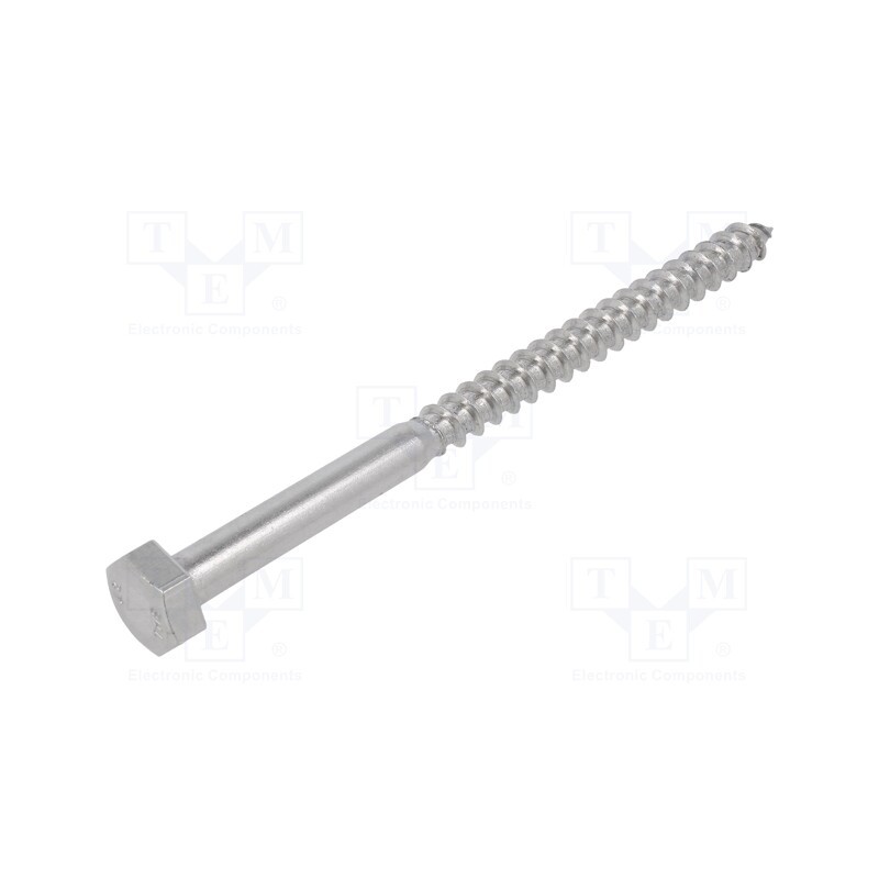 10 pcs x BOSSARD - 3059903 - Screw, for wood, 10x150, Head: hexagonal, none, 17mm, DIN 571