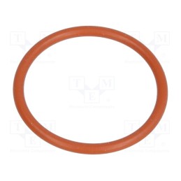 10 pcs x HUMMEL - 1.321.1600.22 - O-ring gasket, VMQ, Thk: 1.5mm, Øint: 18mm, PG16, red, -60÷250°C