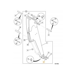 Teflon sleeve jcb mini 8018 and others 808 10006
