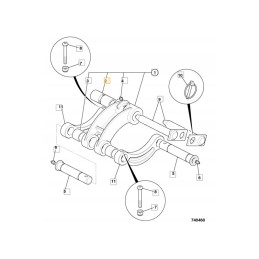 Teflon sleeve jcb mini 8018 and others 808 10006