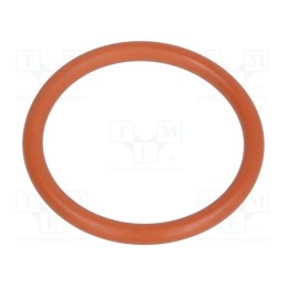 10 pcs x HUMMEL - 1.321.1300.22 - O-ring gasket, VMQ, Thk: 1.8mm, Øint: 17mm, PG13,5, red, -60÷250°C