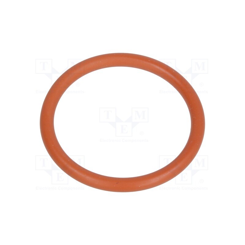 10 pcs x HUMMEL - 1.321.1300.22 - O-ring gasket, VMQ, Thk: 1.8mm, Øint: 17mm, PG13,5, red, -60÷250°C